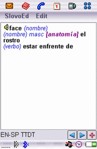 English-Spanish Gold Dictionary for UIQ screenshot